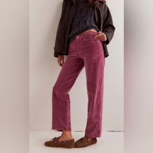 Free People Risk Taker High-rise Straight Corduroy Trousers